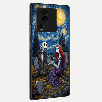  Eternal Night Love back cover For iQOO Neo 7 Pro slim fit glass case with vibrant aesthetic design