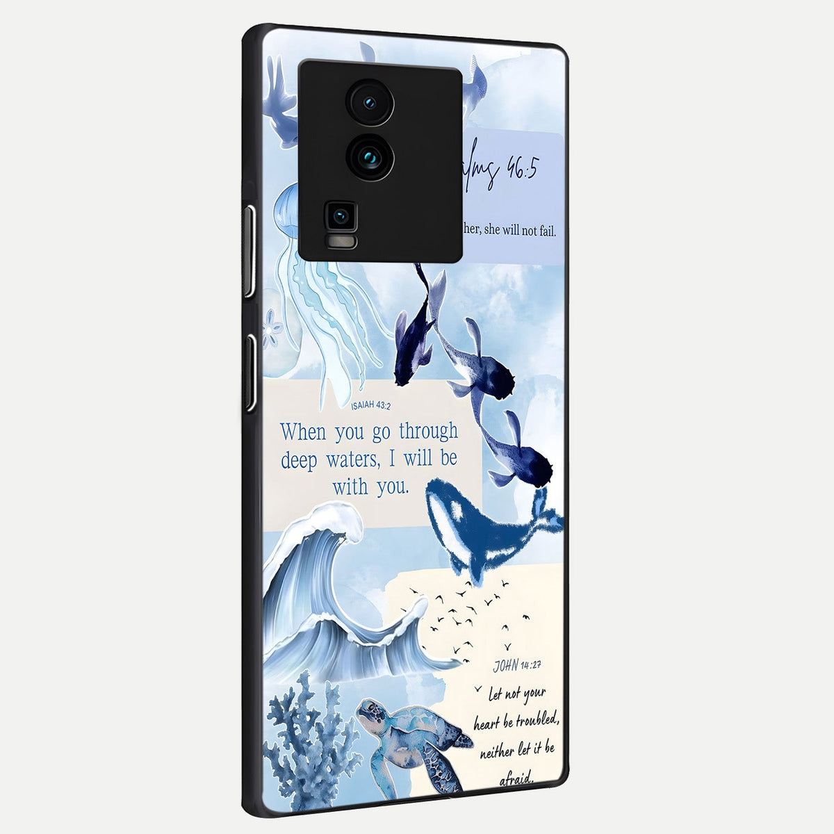  Faithful Ocean Promise back cover For iQOO Neo 7 Pro slim fit glass case with vibrant aesthetic design