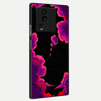  Galaxy Dream Frame back cover For iQOO Neo 7 Pro slim fit glass case with vibrant aesthetic design
