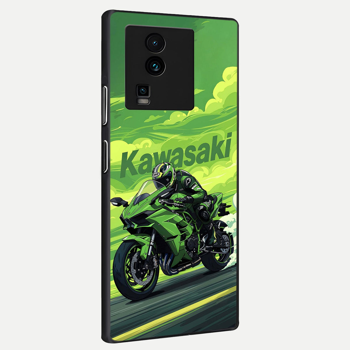  Greenery Sky back cover For iQOO Neo 7 Pro slim fit glass case with vibrant aesthetic design