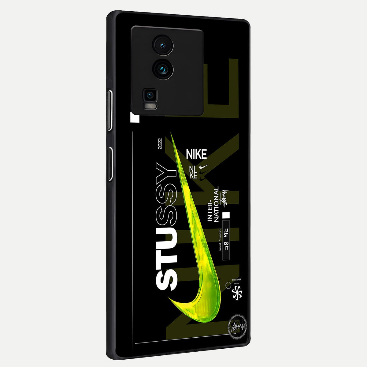  Neon Street Edition back cover For iQOO Neo 7 Pro slim fit glass case with vibrant aesthetic design