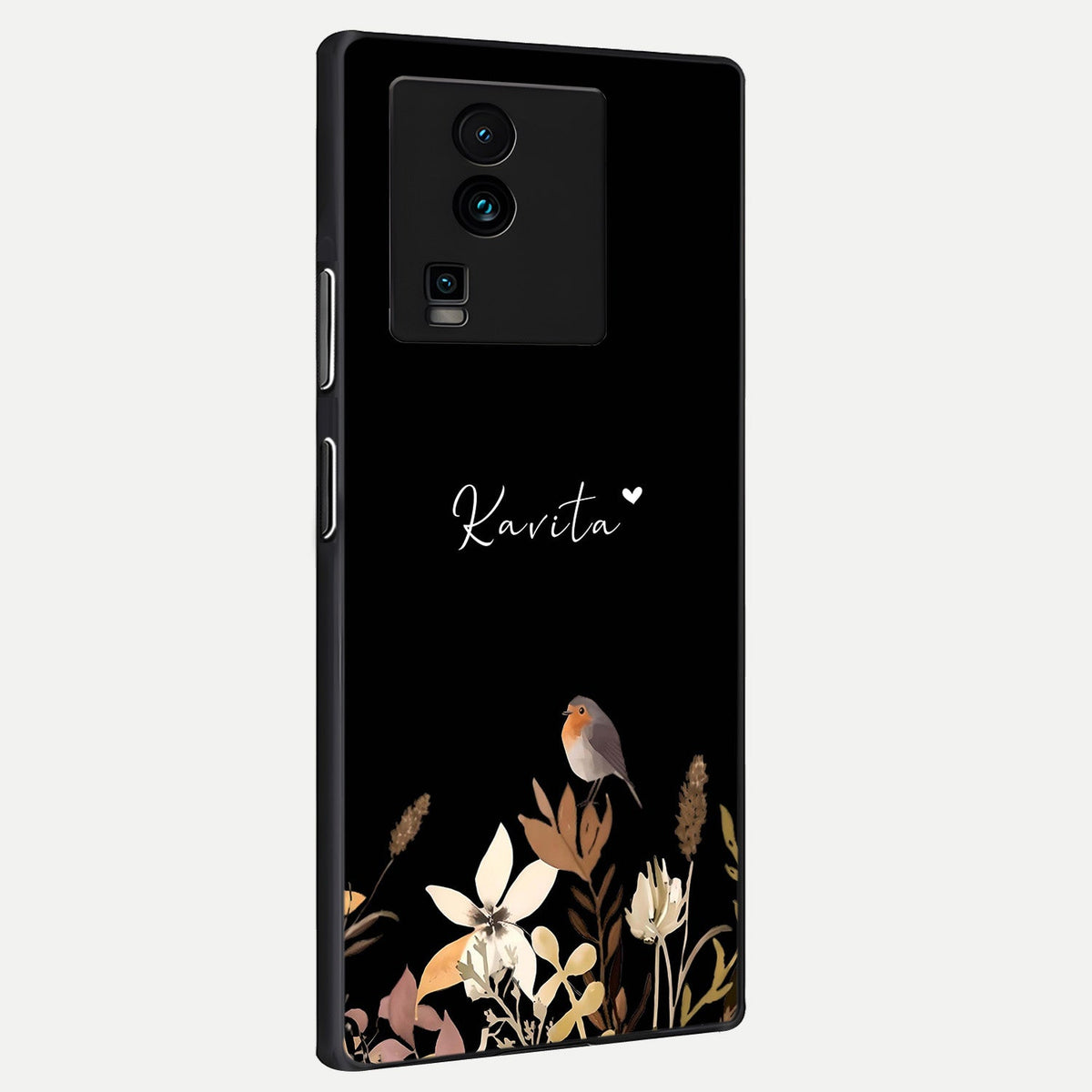  Quiet Garden Tune Custom Name back cover For iQOO Neo 7 Pro slim fit glass case with vibrant aesthetic design