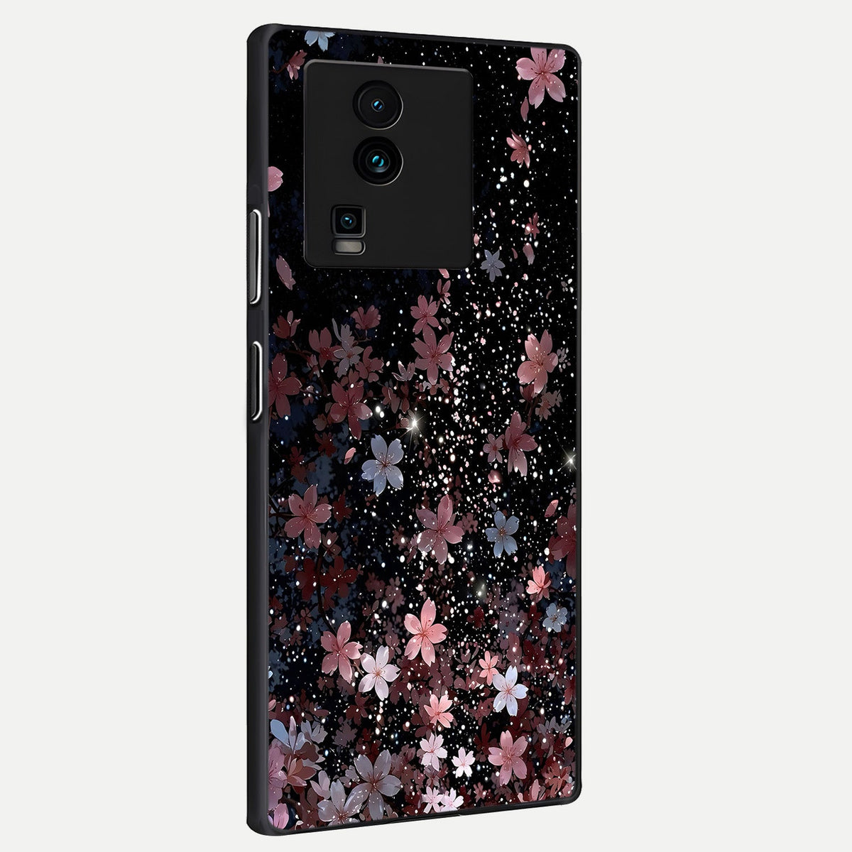  Starlit Flower Dreams back cover For iQOO Neo 7 Pro slim fit glass case with vibrant aesthetic design
