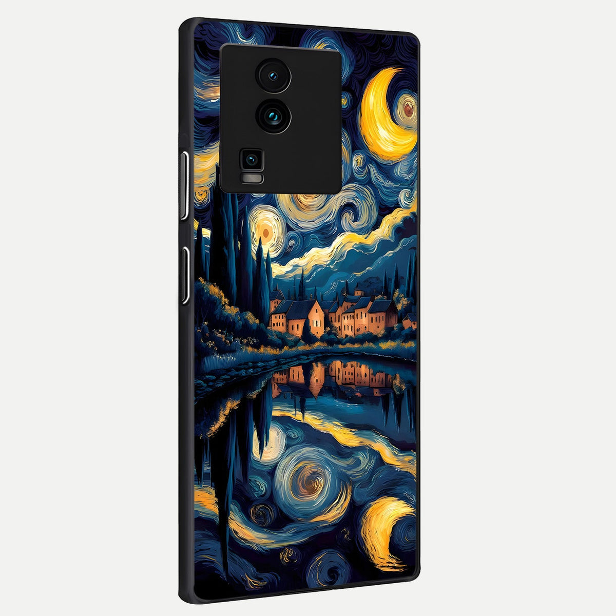  Starry Sky Serenity back cover For iQOO Neo 7 Pro slim fit glass case with vibrant aesthetic design