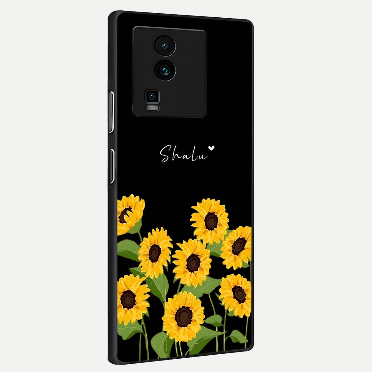  Sunflower Sky Bloom back cover For iQOO Neo 7 Pro slim fit glass case with vibrant aesthetic design