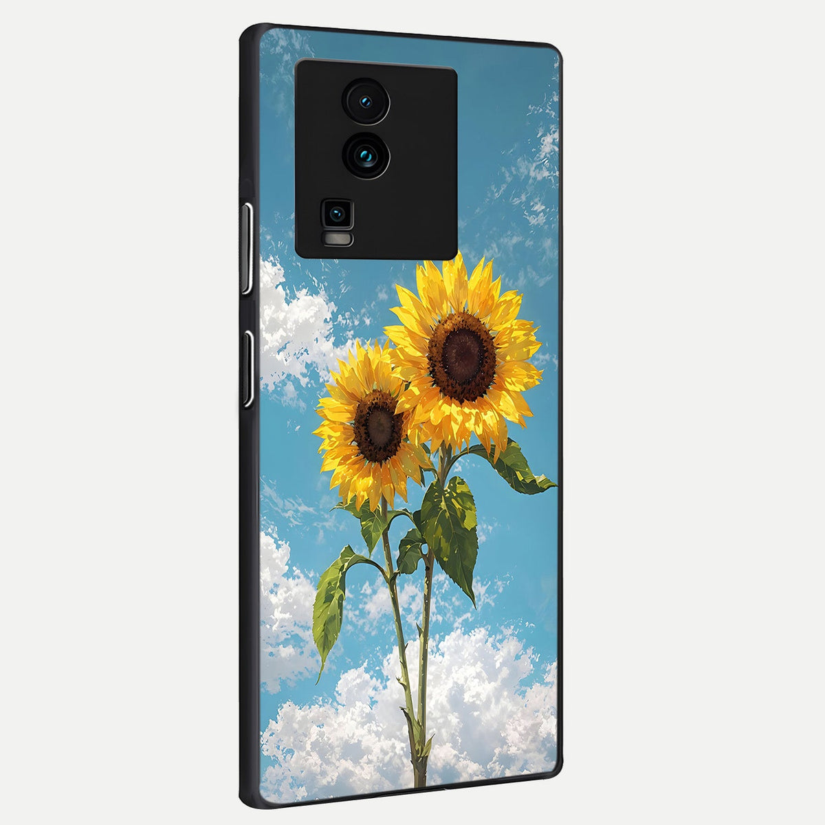  Sunlit Daisy Glow back cover For iQOO Neo 7 Pro slim fit glass case with vibrant aesthetic design