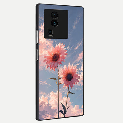  Sun Moon Balance back cover For iQOO Neo 7 Pro slim fit glass case with vibrant aesthetic design