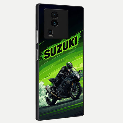  Suzuki Speed Beast back cover For iQOO Neo 7 Pro slim fit glass case with vibrant aesthetic design