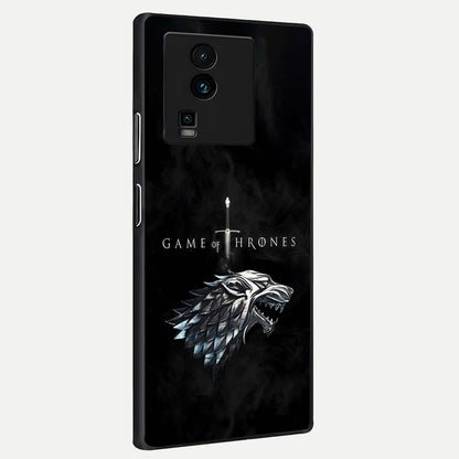  Throne Wolf Legacy back cover For iQOO Neo 7 Pro slim fit glass case with vibrant aesthetic design