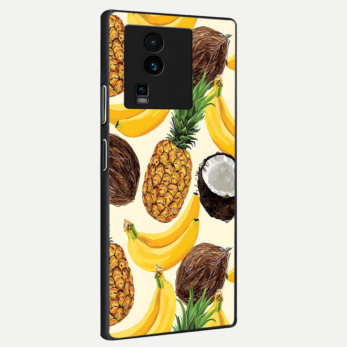 Tropical Fruit Mood back cover For iQOO Neo 7 Pro slim fit glass case with vibrant aesthetic design