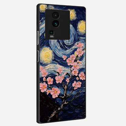 Van Gogh Scenery back cover For iQOO Neo 7 Pro slim fit glass case with vibrant aesthetic design