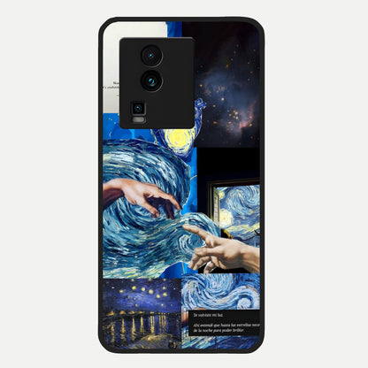  Aesthetic Vando Hands Glass Case For iQOO Neo 7 Pro back cover – full design glossy printed glass finish