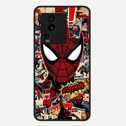  Aesthetic Wonder Spider Glass Case For iQOO Neo 7 Pro back cover – full design glossy printed glass finish
