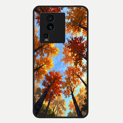  Autumn Sky Rise Glass Case For iQOO Neo 7 Pro back cover – full design glossy printed glass finish