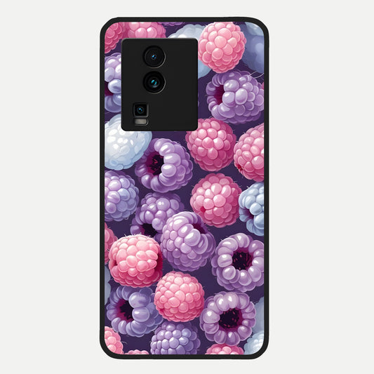  Berry Candy Pop Glass Case For iQOO Neo 7 Pro back cover – full design glossy printed glass finish