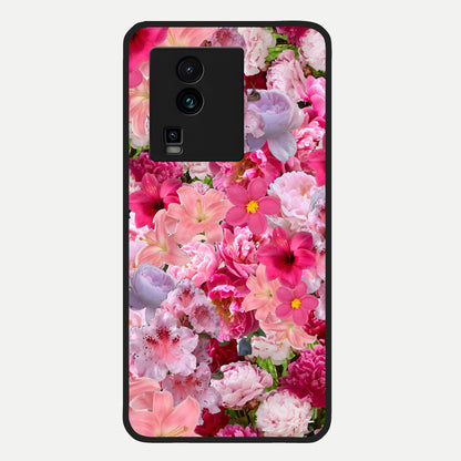  Bloom Crush Fantasy Glass Case For iQOO Neo 7 Pro back cover – full design glossy printed glass finish