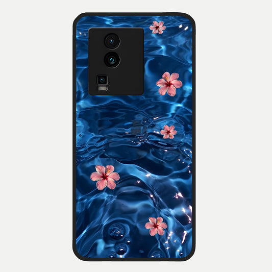  Bloom Thread Art Glass Case For iQOO Neo 7 Pro back cover – full design glossy printed glass finish