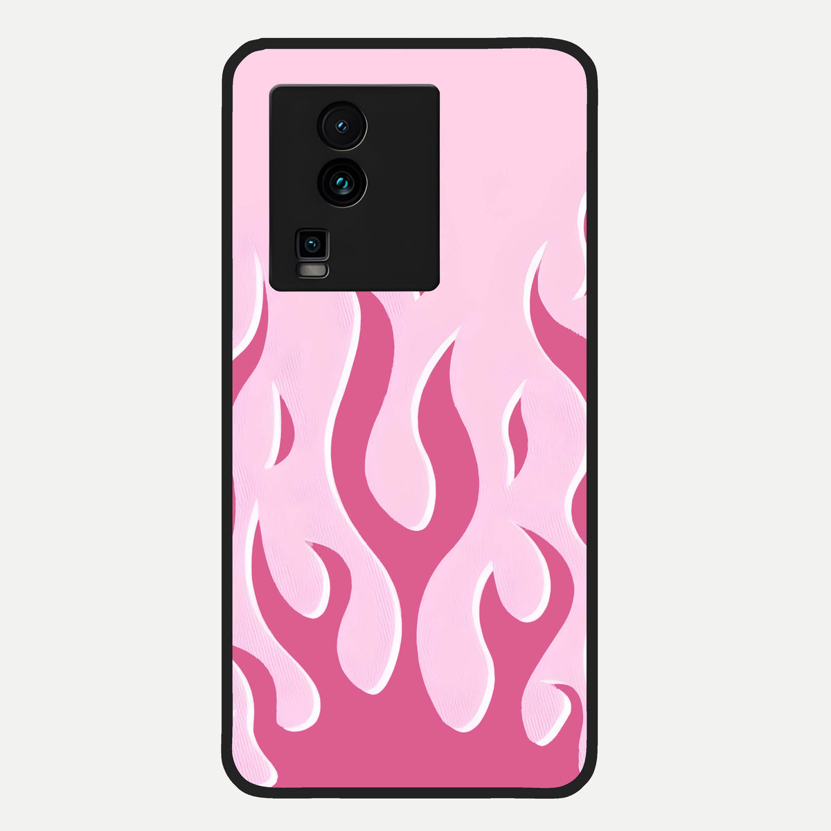  Blush Flame Energy Glass Case For iQOO Neo 7 Pro back cover – full design glossy printed glass finish