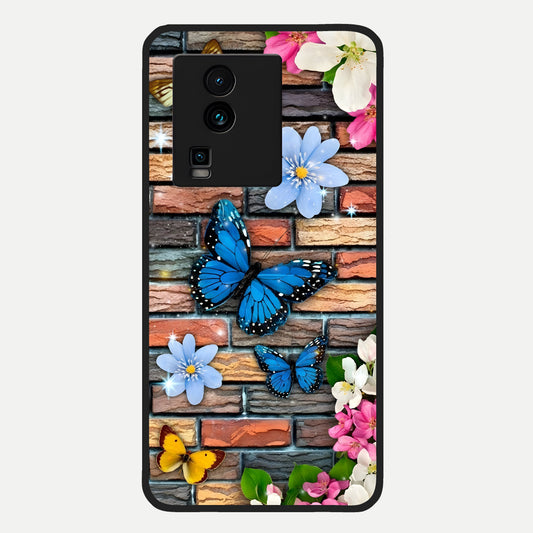  Brick Bloom Flight Glass Case For iQOO Neo 7 Pro back cover – full design glossy printed glass finish