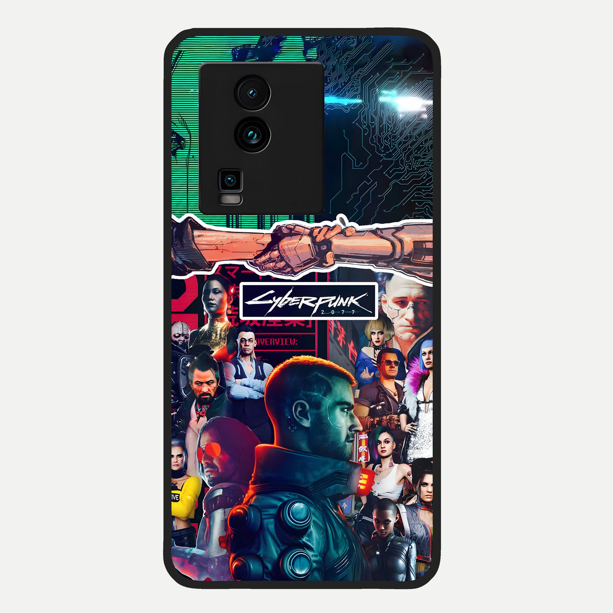  CYBERPUNK Legacy Glass Case For iQOO Neo 7 Pro back cover – full design glossy printed glass finish