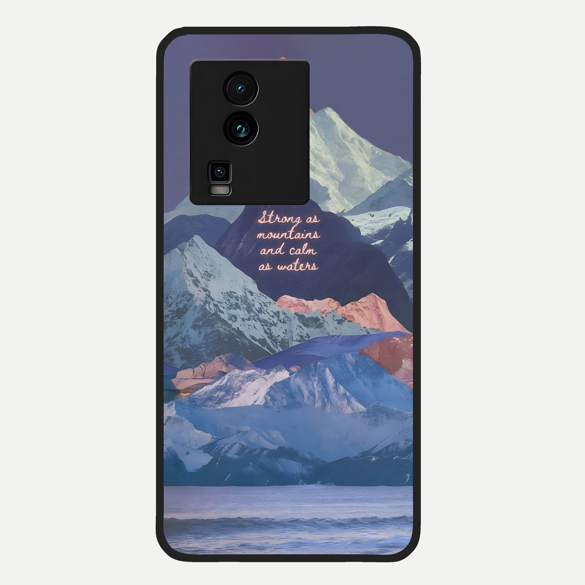  Celestial Mountain Calm Glass Case For iQOO Neo 7 Pro back cover – full design glossy printed glass finish