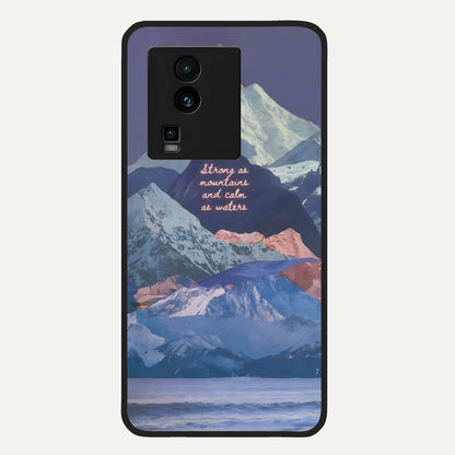  Celestial Mountain Calm Glass Case For iQOO Neo 7 Pro back cover – full design glossy printed glass finish