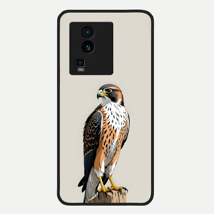  Clever Eagle Glass Case For iQOO Neo 7 Pro back cover – full design glossy printed glass finish