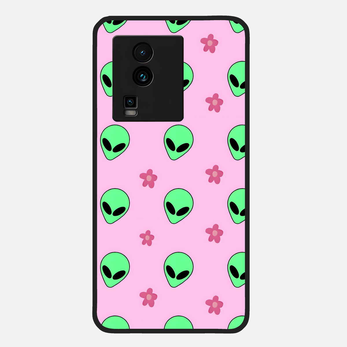  Cosmic Cute Crush Glass Case For iQOO Neo 7 Pro back cover – full design glossy printed glass finish