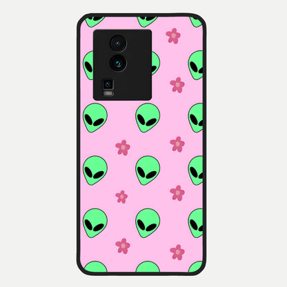 Cosmic Cute Crush Glass Case For iQOO Neo 7 Pro back cover – full design glossy printed glass finish