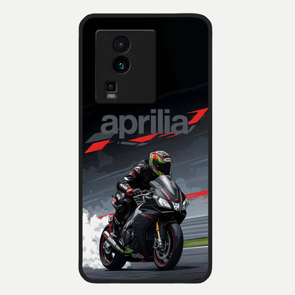  Dark Aprilla Glass Case For iQOO Neo 7 Pro back cover – full design glossy printed glass finish