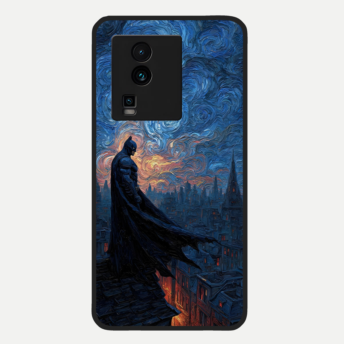  Dark Knight Dusk Glass Case For iQOO Neo 7 Pro back cover – full design glossy printed glass finish