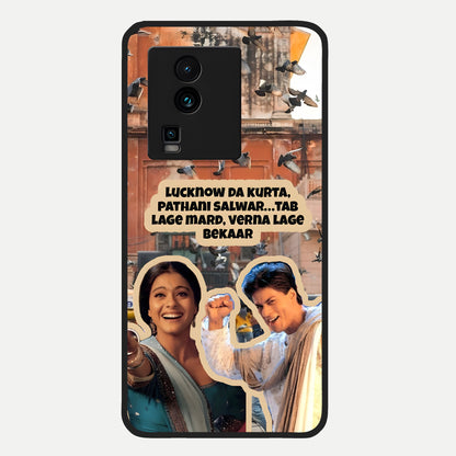  Desi Retro Vibes Glass Case For iQOO Neo 7 Pro back cover – full design glossy printed glass finish