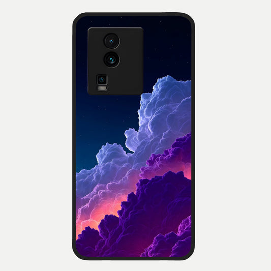  Dreamy Cloud Skies Glass Case For iQOO Neo 7 Pro back cover – full design glossy printed glass finish