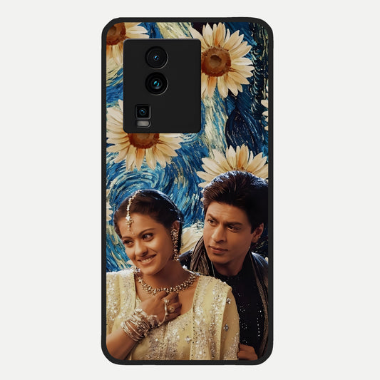  Eternal Love Story Glass Case For iQOO Neo 7 Pro back cover – full design glossy printed glass finish