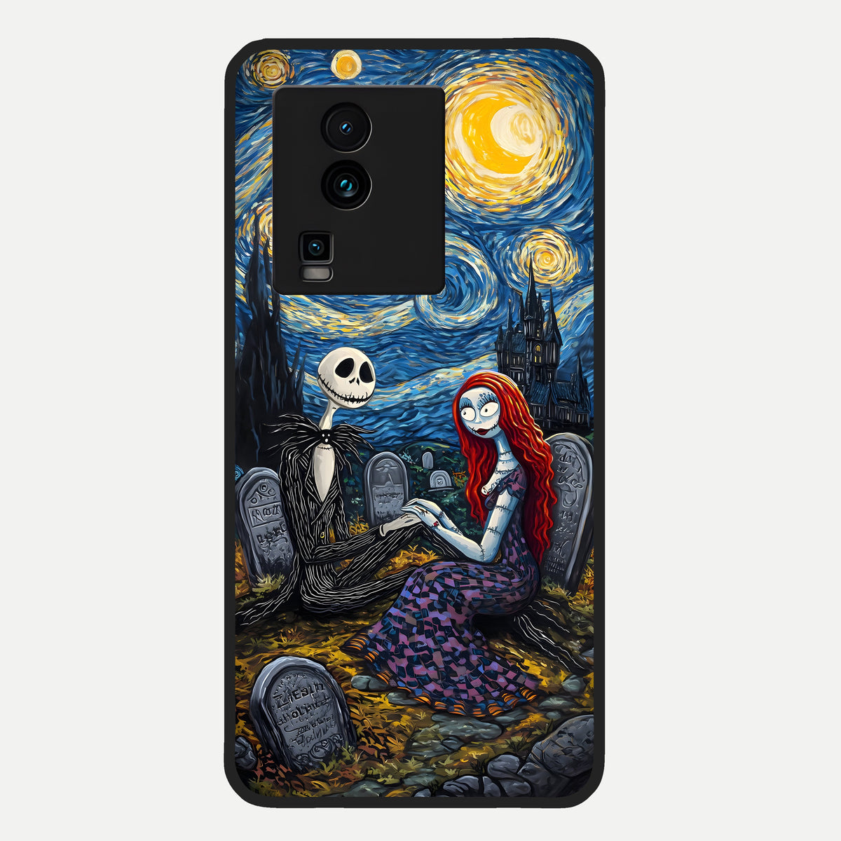  Eternal Night Love Glass Case For iQOO Neo 7 Pro back cover – full design glossy printed glass finish
