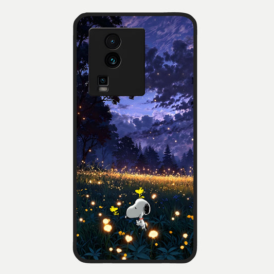  Firefly Meadow Magic Glass Case For iQOO Neo 7 Pro back cover – full design glossy printed glass finish