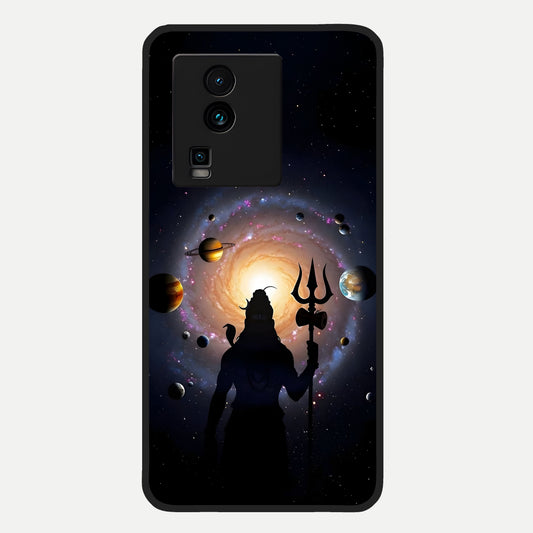  Galactic Shiva Vision Glass Case For iQOO Neo 7 Pro back cover – full design glossy printed glass finish