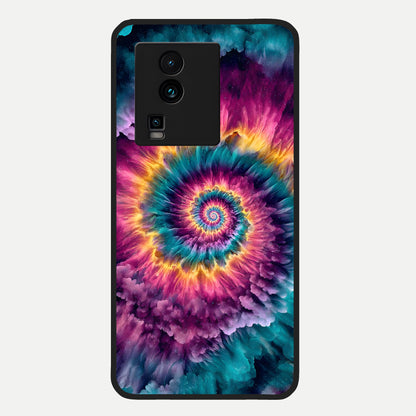  Galactic Spiral Burst Glass Case For iQOO Neo 7 Pro back cover – full design glossy printed glass finish