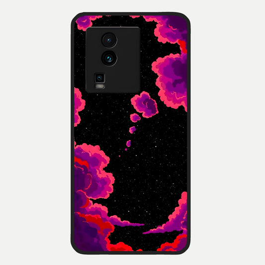  Galaxy Dream Frame Glass Case For iQOO Neo 7 Pro back cover – full design glossy printed glass finish