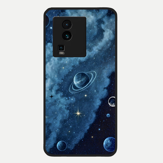  Galaxy Dream Space Glass Case For iQOO Neo 7 Pro back cover – full design glossy printed glass finish