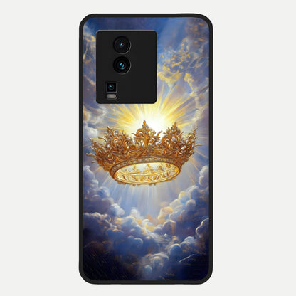  Heavenly Crown Light Glass Case For iQOO Neo 7 Pro back cover – full design glossy printed glass finish