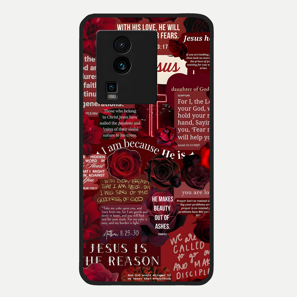  Jesus Love Heals Glass Case For iQOO Neo 7 Pro back cover – full design glossy printed glass finish