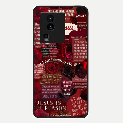  Jesus Love Heals Glass Case For iQOO Neo 7 Pro back cover – full design glossy printed glass finish