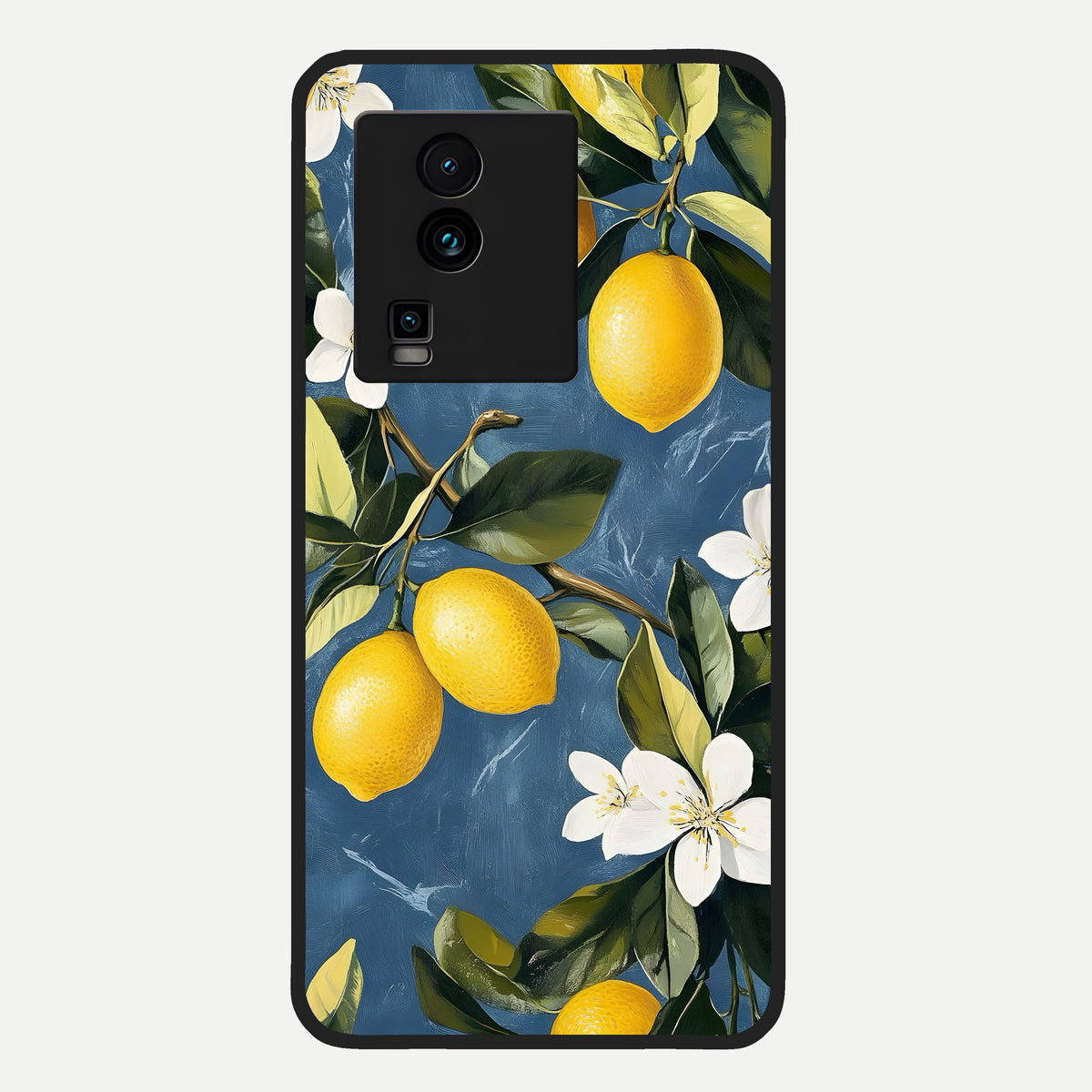  Lemon Dream Garden Glass Case For iQOO Neo 7 Pro back cover – full design glossy printed glass finish