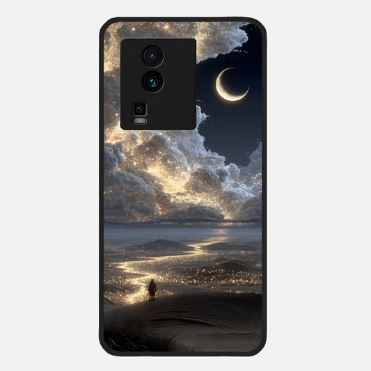  Moonlight Spark Path Glass Case For iQOO Neo 7 Pro back cover – full design glossy printed glass finish