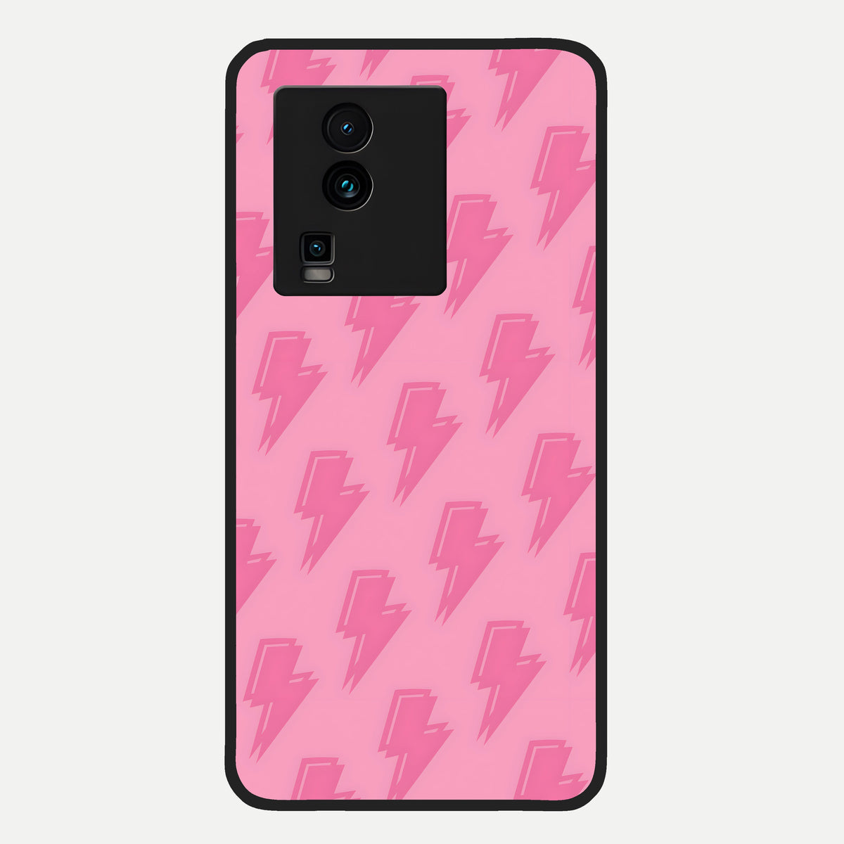  Pink Moo Magic Glass Case For iQOO Neo 7 Pro back cover – full design glossy printed glass finish