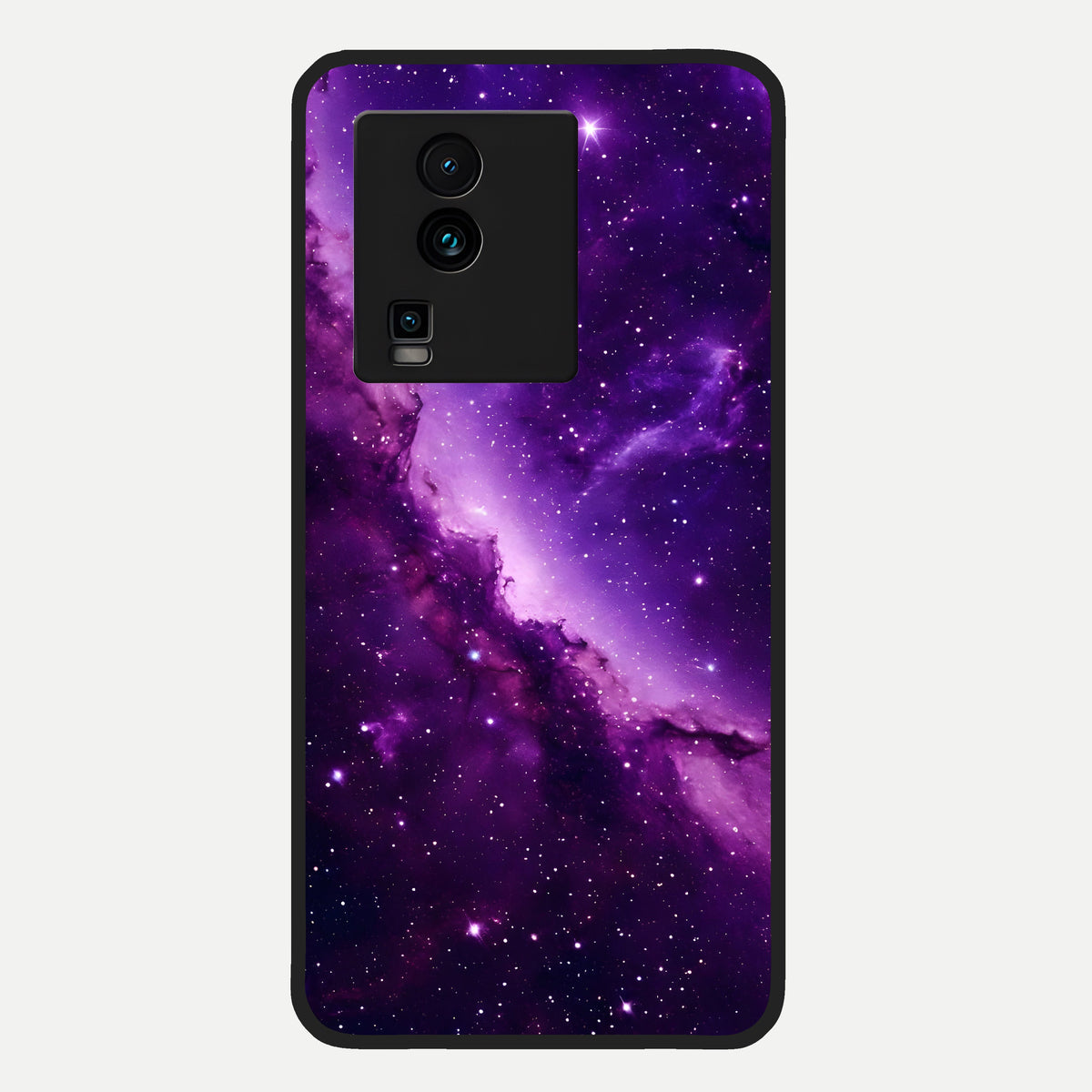 Purple Shade Sky Glass Case For iQOO Neo 7 Pro back cover – full design glossy printed glass finish