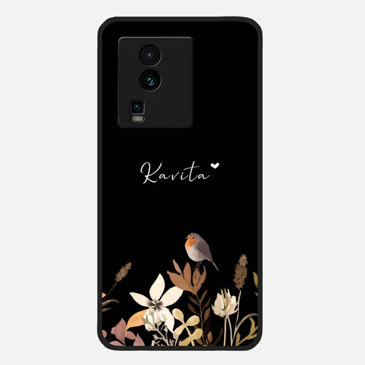  Quiet Garden Tune Custom Name Glass Case For iQOO Neo 7 Pro back cover – full design glossy printed glass finish