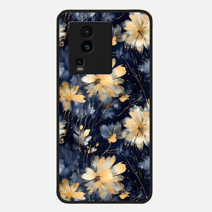  Royal Petal Dream Glass Case For iQOO Neo 7 Pro back cover – full design glossy printed glass finish