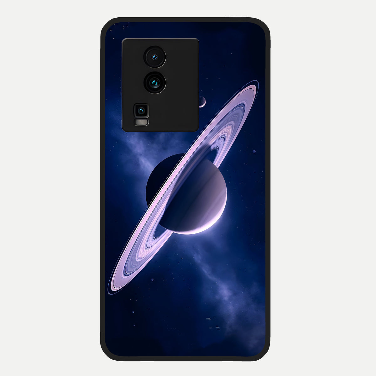  Saturn Ring Mystique Glass Case For iQOO Neo 7 Pro back cover – full design glossy printed glass finish